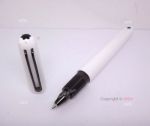 Replica Mont Blanc M Marc Newson Black Clip White Rollerball Pen
